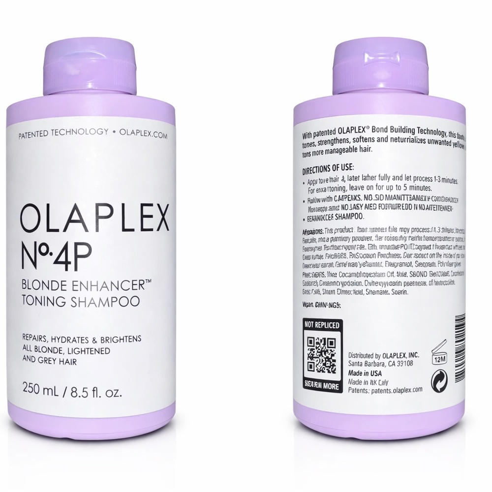 Olaplex No. 4P Blonde Enhancer Toning Shampoo, 8.5oz (250ml)